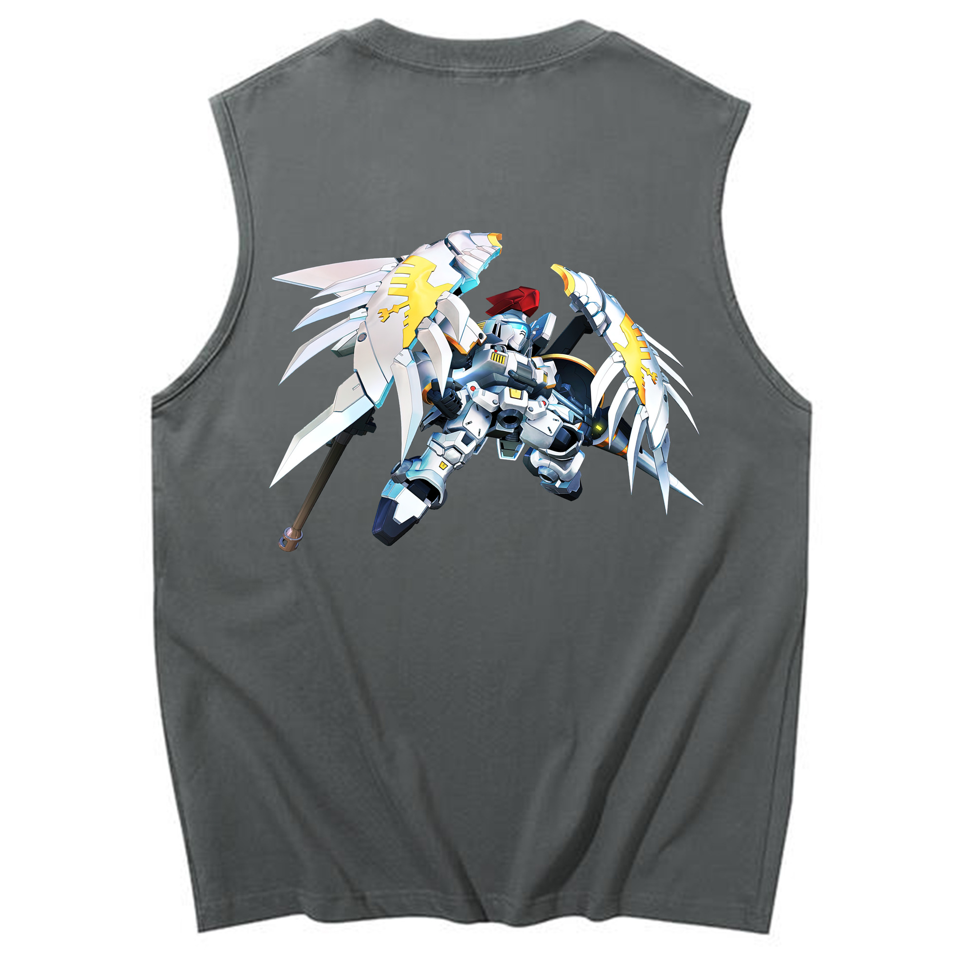 （画像用） 機動戦士ガンダム Mobile Suit Gundam コットン100％タンクトップ（背面プリント）